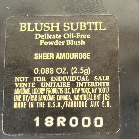 Lancome Blush Subtil Oil-Free Powder Blush Sheer Amourose - 2x Travel Size - Picture 4 of 9